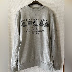 2000s Disney World Gray Park Icon Crewneck